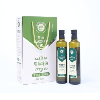 產(chǎn)地貨源廠家直供一級冷榨亞麻籽油月子油禮盒裝新品量大價(jià)優(yōu)