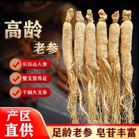 特級長白山人參白生曬人參干人參整枝干貨野山參泡酒煲湯非西洋參