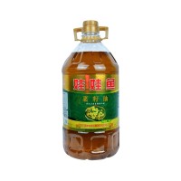 鄧州娃娃魚醇香壓榨純菜籽油5L桶裝 家用炒菜大桶裝批發
